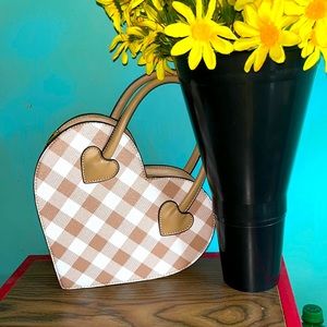 Plaid Heart Crossbody